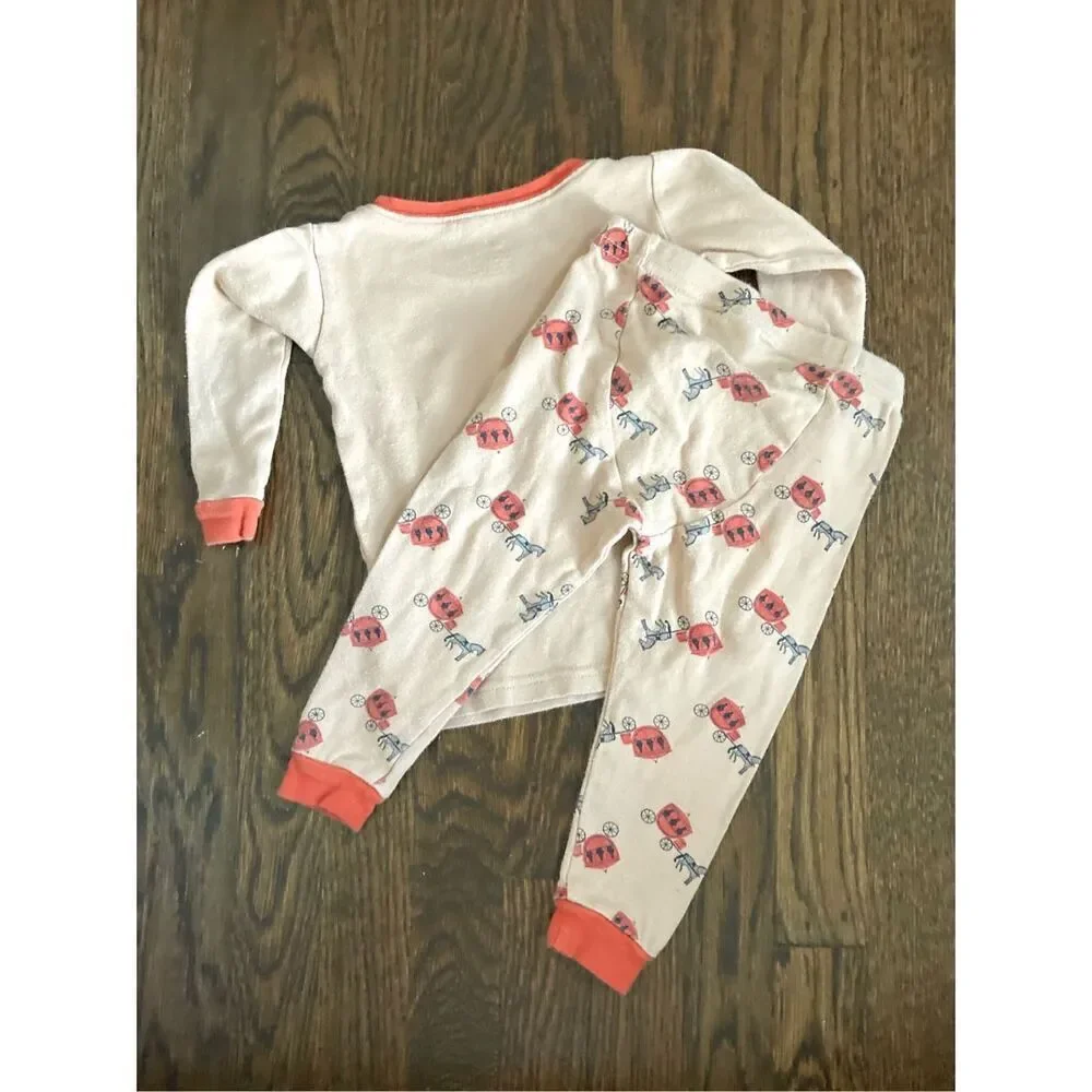 3/$30 Leveret Infant Baby 18-24 Months Pumpkin Carriage 2-piece Pajamas BUY 2 GE